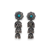 Taraash 925 Sterling Silver Floral Style Cutwork Jhumki Earrings For Women UMAE118