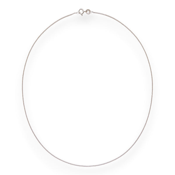 Taraash 925 Silver Simple Curb Silver Chain For girl - Taraash