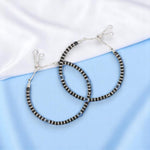 Load image into Gallery viewer, Taraash 925 Sterling Silver Black Beaded Evil Eye Anklet for Girl - Taraash