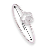 Load image into Gallery viewer, Taraash 925 Sterling Silver Cz Floral Bangle For Women - Taraash