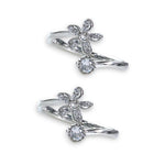 Load image into Gallery viewer, Taraash 925 Sterling Silver CZ Floral Toe Ring For Women - Taraash