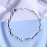 Load image into Gallery viewer, Taraash 925 Sterling Silver CZ Link Bracelet for Women - Taraash