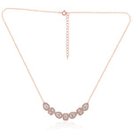 Load image into Gallery viewer, TARAASH 925 Sterling Silver CZ Rose Gold Necklace Set For Women - Taraash