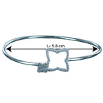 Load image into Gallery viewer, Taraash 925 Sterling Silver Cz Square Bangle For Women - Taraash
