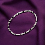 Load image into Gallery viewer, Taraash 925 Sterling Silver Figaro Bracelet For Men - Taraash