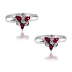 Load image into Gallery viewer, Taraash 925 Sterling Silver Floral Toe Ring For Women | CZ Bichiya - Taraash