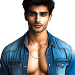 Load image into Gallery viewer, Taraash 925 Sterling Silver Fox Tail Chain For Men A2C60SQ20IN - Taraash