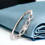 Load image into Gallery viewer, Taraash 925 Sterling Silver Interlink Cz Bangle For Women - Taraash