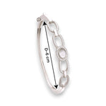 Load image into Gallery viewer, Taraash 925 Sterling Silver Interlink Cz Bangle For Women - Taraash