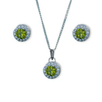 Load image into Gallery viewer, Taraash 925 Sterling Silver Mehandi CZ Jewellery Set For Women - Taraash