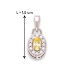 Load image into Gallery viewer, Taraash 925 Sterling Silver Oval Shape Pendant Set For Women - Taraash