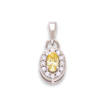 Load image into Gallery viewer, Taraash 925 Sterling Silver Oval Shape Pendant Set For Women - Taraash