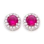 Load image into Gallery viewer, Taraash 925 Sterling Silver Round Cz Stud For Women - Taraash