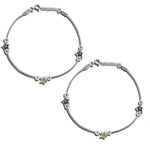 Load image into Gallery viewer, Taraash 925 Sterling Silver Star Colourful Anklet For Kids - Taraash