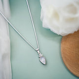 Taraash 925 Sterling Silver TearDrop Pendant & Chain for Women - Taraash