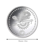 Taraash 999 Purity 20Gm RadhaKrishna with Deer Silver Coin With Gift Packaging By ACPL - Taraash