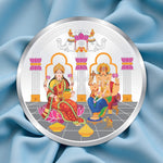 Load image into Gallery viewer, Taraash 999 Silver Lakshmi ji & Ganesh ji 100 gm Coin Premium Collection By ACPL