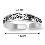 Load image into Gallery viewer, Taraash Cutwork 925 Sterling Silver Toe Ring For Women LR0653A - Taraash