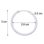 Load image into Gallery viewer, Taraash silver Hoop Earrings for Women #H42030M - Taraash