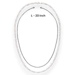 Load image into Gallery viewer, Taraash Sterling Silver Chain With Interlinks For Men AFGH1006C20IN - Taraash