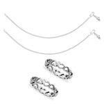 Load image into Gallery viewer, Taraash Sterling Silver Combo of Anklet & Toe Ring For Women COMBO ANTR 87 - Taraash