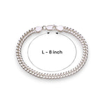 Load image into Gallery viewer, Taraash Sterling Silver Double Curb Chain Bracelet For Men - Taraash