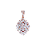 Load image into Gallery viewer, Taraash Women's Jewelry Set - Sterling Silver CZ Rose Gold Diamond Shape - 925 Silver with Rose Gold Plating - Taraash