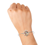 Load image into Gallery viewer, Blisse Allure 925 Silver Designer Enamel CZ Rakhi Bracelet For Brother - Taraash