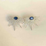 Load image into Gallery viewer, Blisse Allure 925 Silver Stylish CZ Blue Stone Stud Earring For Women - Taraash