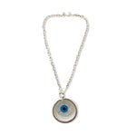 Load image into Gallery viewer, Blisse Allure 925 Sterling Evil Eye Silver Lumba Rakhi For your Bhabhi - Taraash
