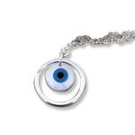 Load image into Gallery viewer, Blisse Allure 925 Sterling Evil Eye Silver Lumba Rakhi For your Bhabhi - Taraash