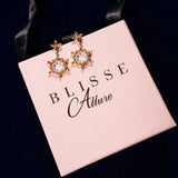 Blisse Allure 925 Sterling Floral Design Silver Drop Earrings For Women - Taraash