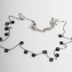 Load image into Gallery viewer, Blisse Allure 925 Sterling Silver Black Crystal Necklace - Taraash