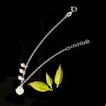 Load image into Gallery viewer, Blisse Allure 925 Sterling Silver Bracelet With Heart Charm And Pearl Drops - Taraash