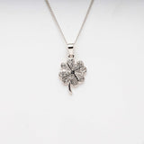 Blisse Allure 925 Sterling Silver Four Leaf Clover Pendant Necklace - Taraash