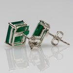 Load image into Gallery viewer, Blisse Allure 925 Sterling Silver Green Onyx Stud Earrings For Women - Taraash