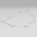 Load image into Gallery viewer, Blisse Allure 925 Sterling Silver Necklace With Circular Charms - Taraash