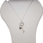 Load image into Gallery viewer, Blisse Allure 925 Sterling Silver Necklace With Key Pendant - Taraash