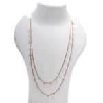 Load image into Gallery viewer, Blisse Allure 925 Sterling Silver Rose Gold Layered Queens Necklace - Taraash