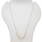 Load image into Gallery viewer, Blisse Allure 925 Sterling Silver Rose Gold Plated Necklace With Heart Shaped Charm And Pearl Drops - Taraash