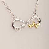 Blisse Allure Infinity with Heartbeat Necklace - Taraash