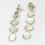 Load image into Gallery viewer, Blisse Allure Mother of Pearl Danglers - Taraash