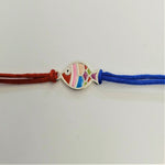 Load image into Gallery viewer, Blisse allure sterling silver enameled fish rakhi for your dear brother. - Taraash