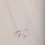 Load image into Gallery viewer, Blisse Allure Sterling Silver Entangled Circles Necklace - Taraash