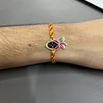 Load image into Gallery viewer, Blisse Allure Sterling Silver krishna Rakhi for your brother. - Taraash