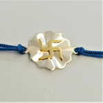 Load image into Gallery viewer, Blisse Allure Sterling Silver swastik rakhi for your brother. - Taraash