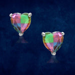 Load image into Gallery viewer, Rainbow Collection Taraash 925 Sterling Silver Heart CZ Jewellery Set For Women - Taraash