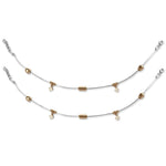 Load image into Gallery viewer, Taraas 925 Silver Rose Gold Plated Beads CZ Anklet For Women - Taraash