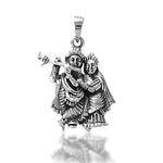 Load image into Gallery viewer, Taraash 925 Silver Antique Radha Krishna Pendant For Men - Taraash