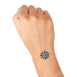 Load image into Gallery viewer, Taraash 925 Silver Antique Smiling Sun Thread Rakhi For Brother - Taraash